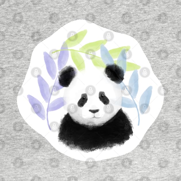 Honeydew, Lilac, and Sky Blue Panda Pattern - 1000Pandas by Amanda Roos by 1000 Pandas